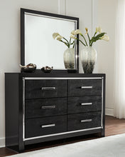 Load image into Gallery viewer, Kaydell Queen Upholstered Panel Bed with Mirrored Dresser and Chest
