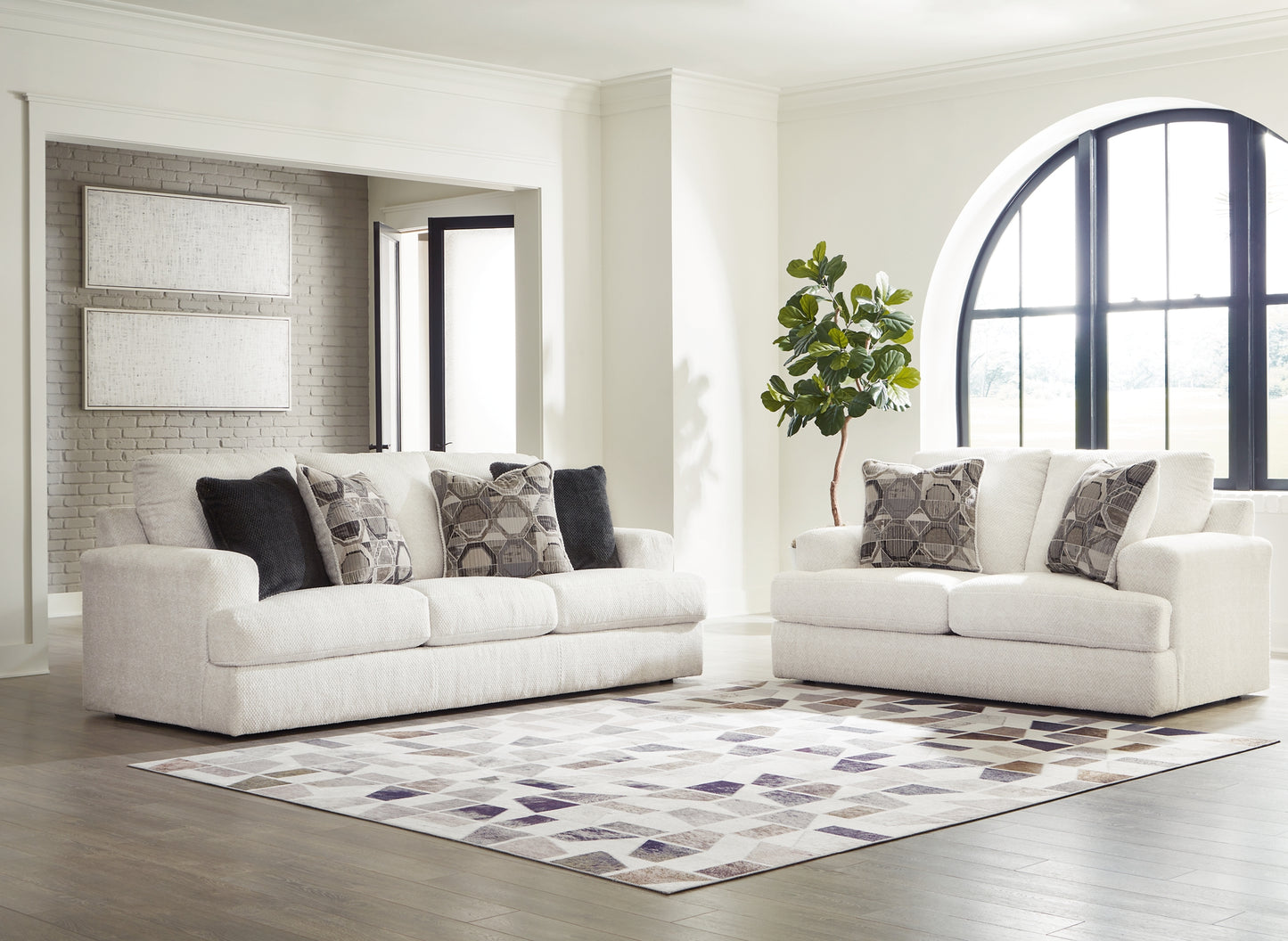 Karinne Sofa, Loveseat, Chair and Ottoman